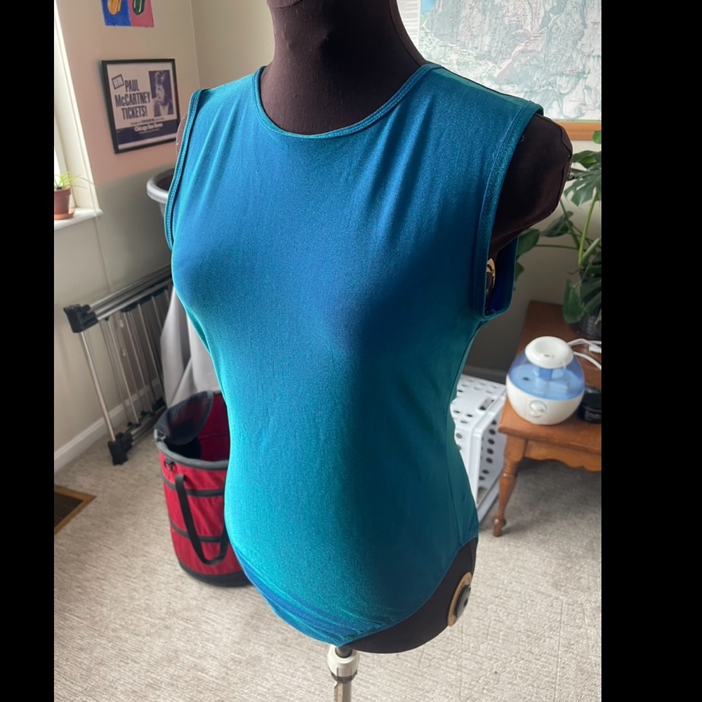 Vintage Gap Leotard Iridescent 70s 80s Outfit SIZE M/L
